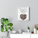 Lyrics -- Randy and Donna January 8, 1977 -- Canvas 8x10 -- Printify