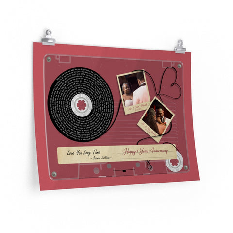 Cassette -- Mr. & Mrs. Patrick 13-31-20 -- 18x24 -- printify