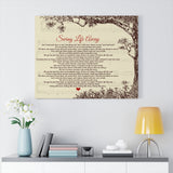 Lyrics -- Swing Life Away (Rise Against) -- Canvas 24x30 -- Printify
