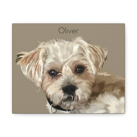 Canvas Gallery Wraps 10x8 Printify - Dog 2.6 - Oliver