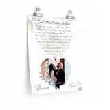Lyrics Song -- poster/ 11''x14'' -- Maureen & Eric