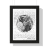 Lyrics Song -- Black Framed poster/ 12”x16” -- David & Eli