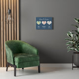 Map poster -- Chase & Carlee -- Canvas 12x16 -- Printify