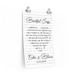 Lyrics -- Erika & Blanca 2/23/2019 -- 12x18 -- Printify