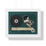 Cassette -- Luke and cheyanne 04/23/16 -- White framed 11x14 -- Printify