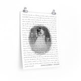 Lyrics Song -- Poster/ 16''x20'' -- Joshua & Kimberly