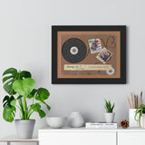 Cassette -- Lindsay & Daniel 11.09.21 -- Black framed 12x16 -- Printify