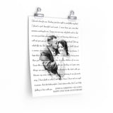 Lyrics Song -- poster/ 11''x14'' -- John & Christie 08.14.2021