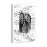 Personalized Anniversary -- Canvas 12"X16" -- Forever and always