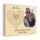 Lyrics -- Calvin & Michelle -- Canvas 8x10 -- Printify