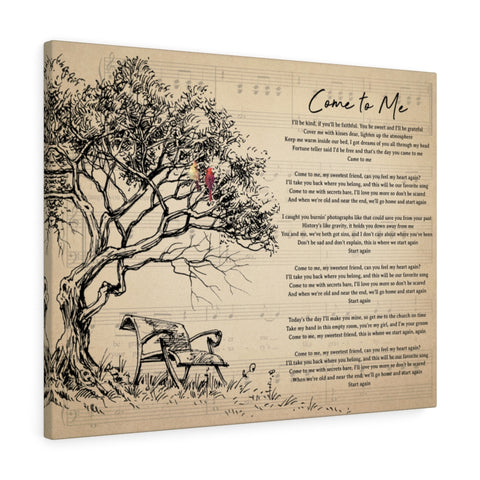 Come to me (Goo Goo Dolls) -- Style 3 -- Canvas 24x30 -- Printify