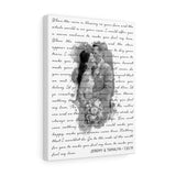 Music Lyrics Song -- Canvas 12"X16" -- Jeremy & Tamalyn