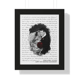 Lyrics Song -- Black framed poster/ 11"x14" -- Ernie & Erin