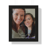 Lyrics -- Brandy and Amanda February 8th, 2020 -- Black framed 11x14 -- Printify