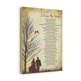 I Cross My Heart Lyrics -- Canvas 12"X16" -- 5 -- printify