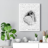 Lyrics -- Arturo y Margarita -- Canvas 12x16 -- printify