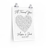 Lyrics -- Madison & Jacob 03-07-2021 -- 11x14 -- Printify