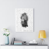 Music Lyrics Song -- Canvas 18"X24" -- Jerome & Tasia