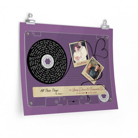 Cassettes-Tape Prints -- Poster/ 16''x20'' -- Tommy & Linda