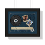 Cassettes-Tape Prints -- Black framed poster/ 11"x14" -- Brian & Summer 07.20.2002