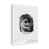 Lyrics -- Eladio & Juana 12/20/2019 -- Canvas 11x14 -- Printify