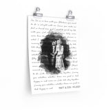 Lyrics -- Matt & Zoe 9.5.2021 -- 11x14 -- Printify
