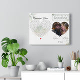 Lyrics -- Steve & Chelsie 20 years -- Canvas 11x14 -- Printify