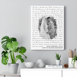 Lyrics -- Joseph & Breanna 03.13.21 -- Canvas 12x16 -- Printify