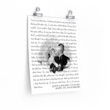 Lyrics -- Jason & Rachel 05.22.2021 -- 11x14 -- Printify