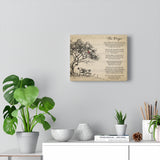 Lyrics Song -- Canvas 8"x10" -- the prayer ̣celine dion