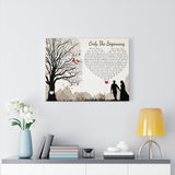 Music Lyrics Song -- Canvas 18"X24" -- Only the Beginning