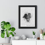 Lyrics Song -- Black Framed poster/ 12”x16” -- Jaclyn and Lekisha