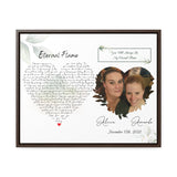Canvas Wraps Horizontal Frame 20x16 - Eternal Flame Alicia & Amanda - November 17th, 2021