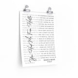 Lyrics -- Shane & Becky 09-08-07 -- 11x14 -- Printify