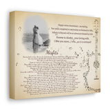 Family Prints -- Canvas 8"x10" -- Happy cotton Anniversary