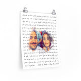 Lyrics -- Mike & Heidi - May 16, 2002 -- 16x20 -- Printify