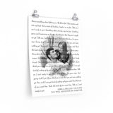 Lyrics -- April & Dillian 04.12.2021 -- 16x20 -- Printify