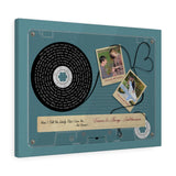 Cassettes-Tape Prints -- Canvas  18"X24" -- Christopher & Stephanie