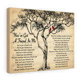 Song Lyrics --  You've Got A Friend In Me (Randy Newman) --Canvas 11"X14" -- Printify