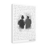 Wedding Anniversary Lyrics -- Canvas 18"X24" -- Chris & Traci