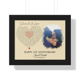 Lyrics Song -- Black framed poster/ 11"x14" -- Jesse & Chandler 10.07.2021
