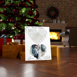 Lyrics -- Carl & Loren The best day -- Canvas Gallery 18"X24" -- Printify