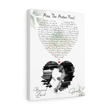 Lyrics -- Orvette & Bernard Liburd 07/13/2019 -- Canvas 12x16 -- Printify