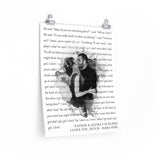 Lyrics -- Nathan & Alyssa 04.30.2022 -- 16x20 -- Printify