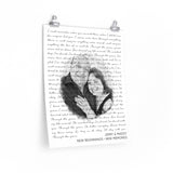 Lyrics -- Jerry & Maddy New Beginnings -- 16x20 -- Printify