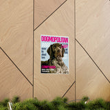 Printify Poster Matte 9x11 - Style 9 Lady - Magazine Dog