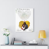 Music Lyrics Song -- Canvas  18"X24" -- Ryan & Amanda