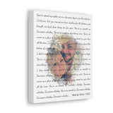 Lyrics Song -- Canvas 8"x10" -- Matt & Alina 2022