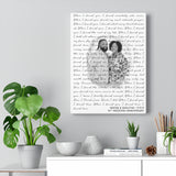Lyrics -- Wayne & Shelitha 11-11-11 -- Canvas 12x16 -- Printify