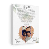 Lyrics -- Jason and Tanja 9/22/2012 -- Canvas 8x10 -- Printify